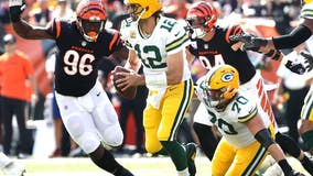 Packers beat Bengals in overtime, Crosby hits 49-yarder after 3 misses