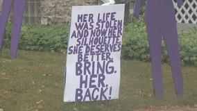 Waukesha domestic violence awareness display stolen