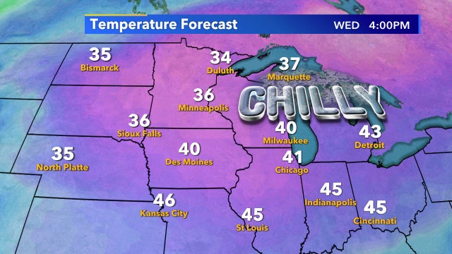 Coldest air since April arrives next week