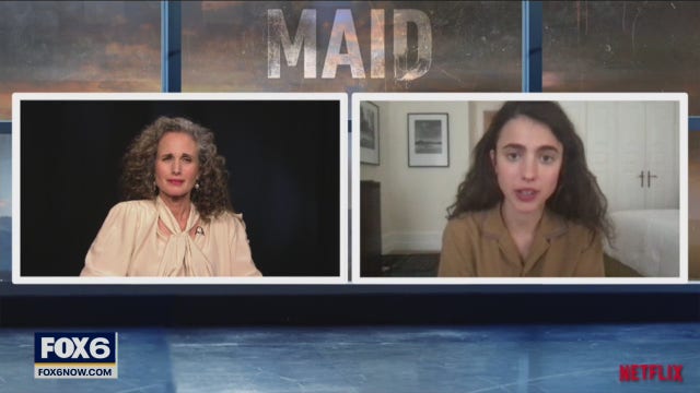Gino talks with stars of the show 'Maid'