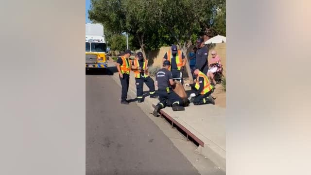 Firefighters rescue man trapped in Glendale storm drain for several days