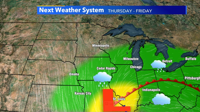 Active weather pattern: Storm system headed towards Wisconsin
