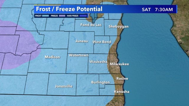 Morning frost likely Friday & Saturday