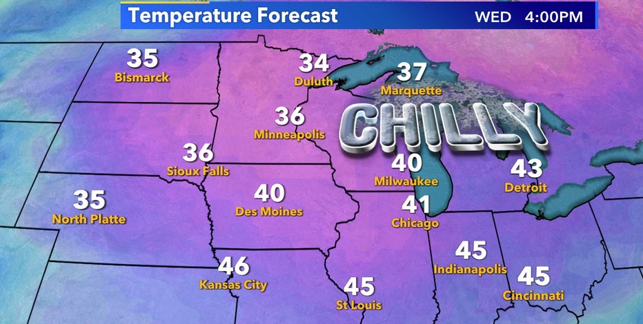 Coldest air since April arrives next week