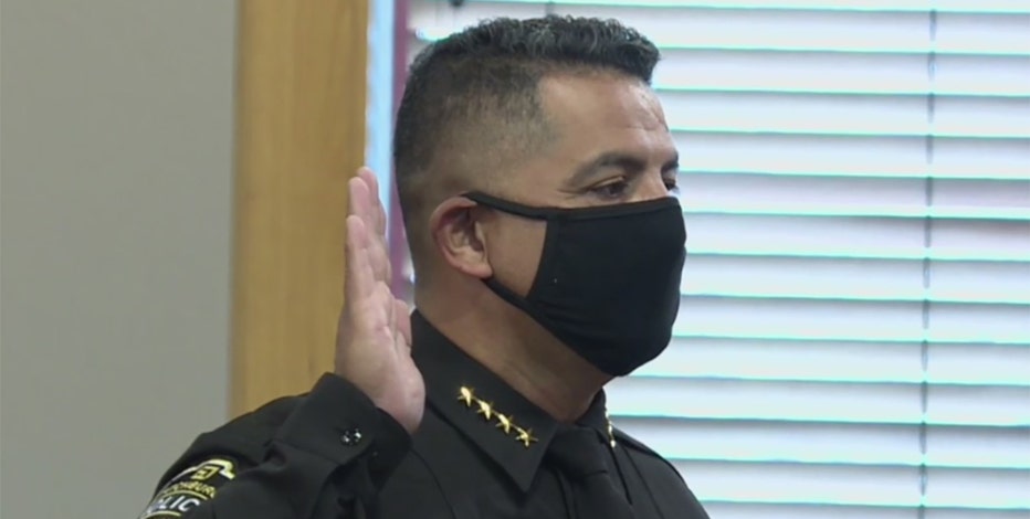 Morales sworn in as Fitchburg police chief