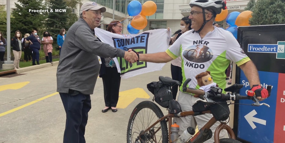 Wisconsin man's 'Organ Trail' ride raises kidney donation awareness