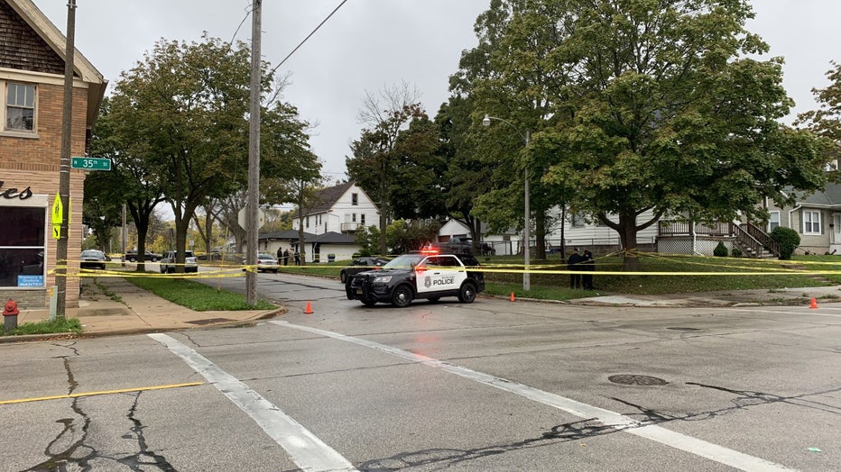 Police scene near 35th and Rohr, Milwaukee