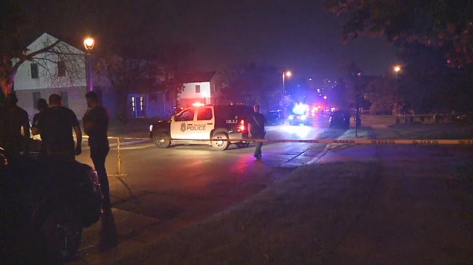 Shooting scene at 8th and Cherry, Milwaukee