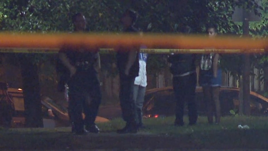 Shooting scene at 8th and Cherry, Milwaukee