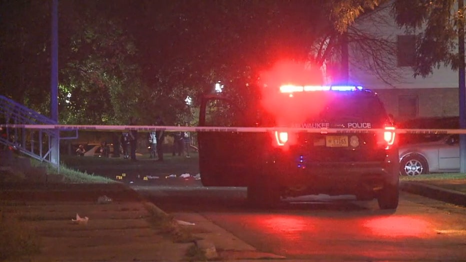 Shooting scene at 8th and Cherry, Milwaukee