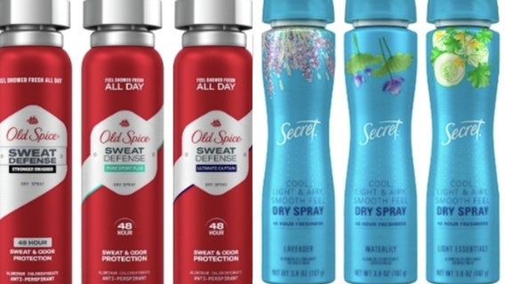 Old Spice, Secret deodorant sprays recalled due to cancer-causing chemical