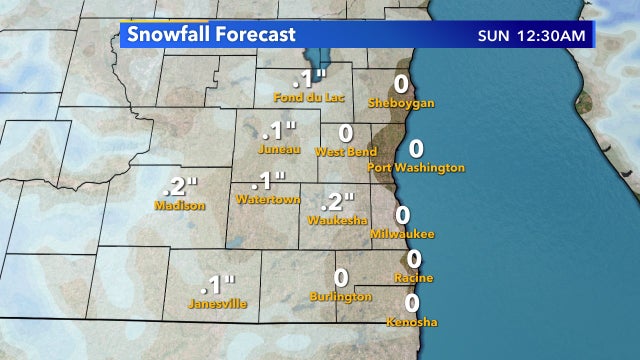 First snow of season likely just a dusting