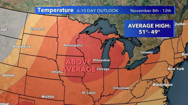 Warmer than average temperatures return this weekend