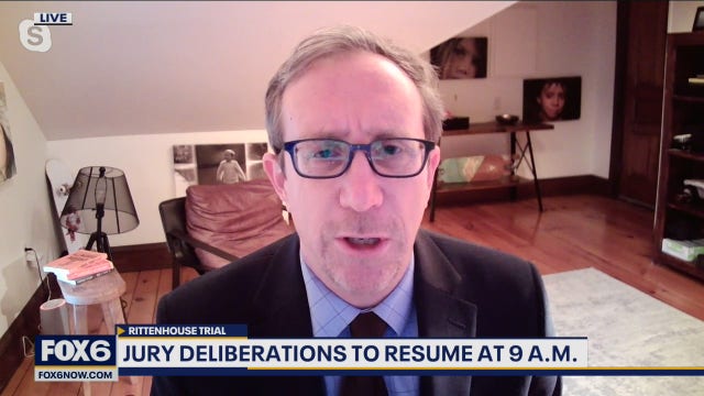 Jury deliberations continue in Rittenhouse trial, law professor weighs in