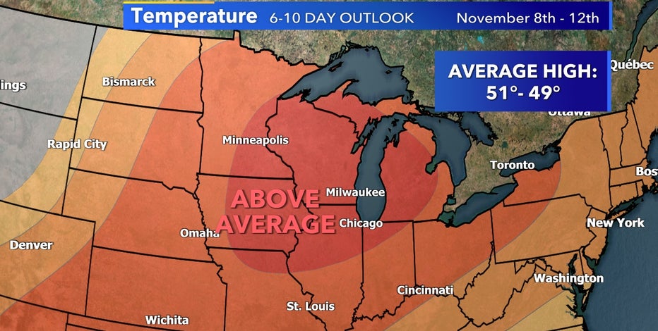 Warmer than average temperatures return this weekend