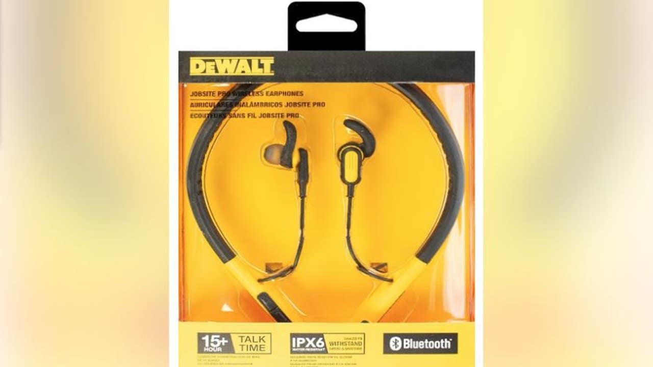 DeWalt earphones sold at Home Depot Lowe s recalled over