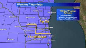 Winter weather advisory issued for SE Wisconsin Tuesday