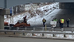 Overpass struck, eastbound Capitol Drive near Pilgrim Road