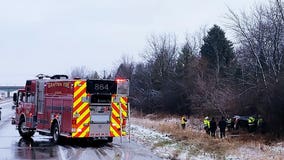 Grafton I-43 rollover crash, minor injuries