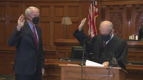 Barrett swearing in, US ambassador to Luxembourg