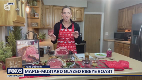 Maple-mustard glazed ribeye roast: recipe