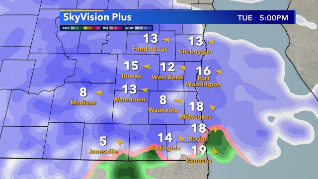 More snow expected Tuesday; 1-3 inches possible in parts of SE Wisconsin