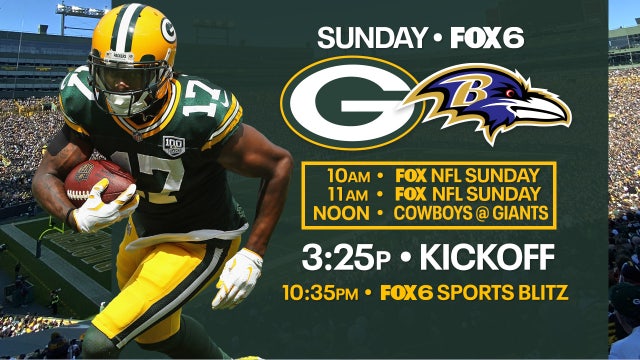 Packers versus Ravens: Battle of division leaders on FOX6