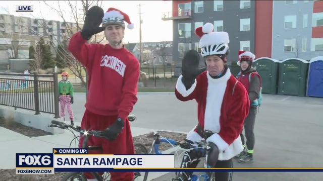 Santa Rampage hits the streets for Wisconsin Bike Fed