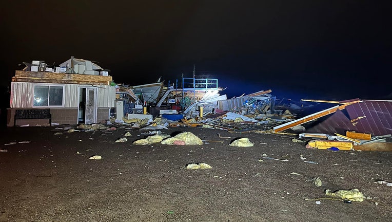 Storm damage (Credit: Stanley Police Department)