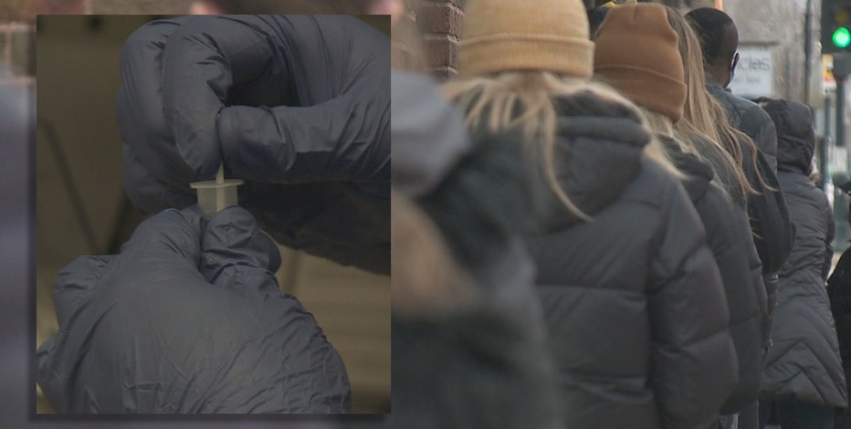 Rapid COVID test sites packed, holiday travel picks up