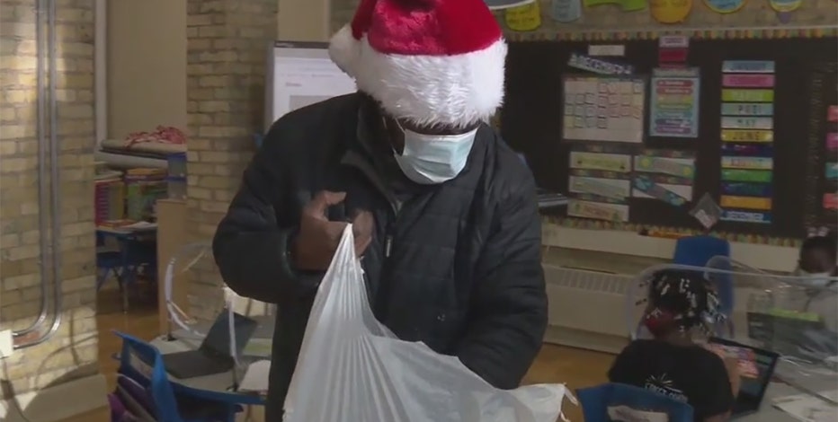 MPS alumnus surprises students with gifts