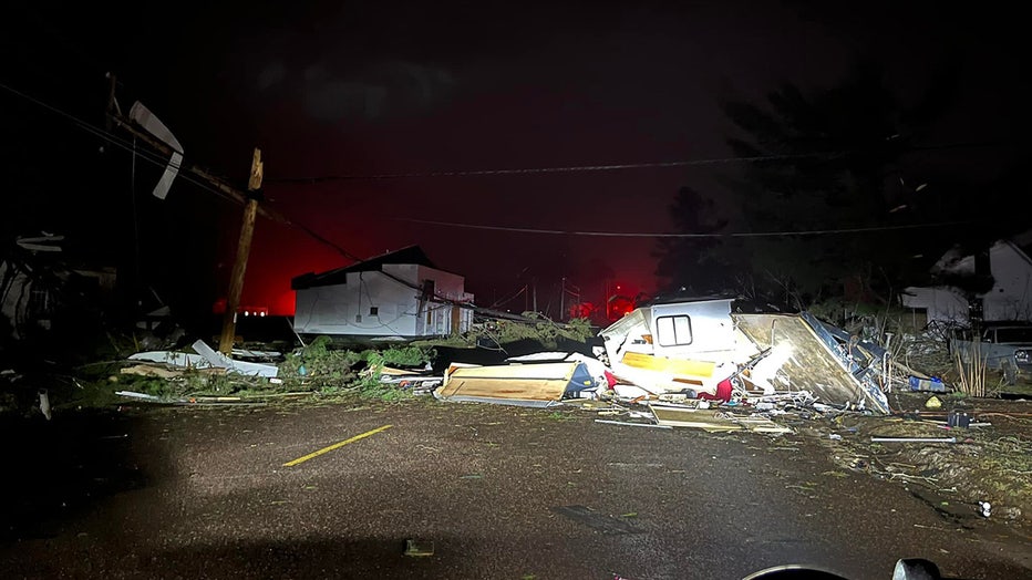 Storm damage (Credit: Stanley Police Department)