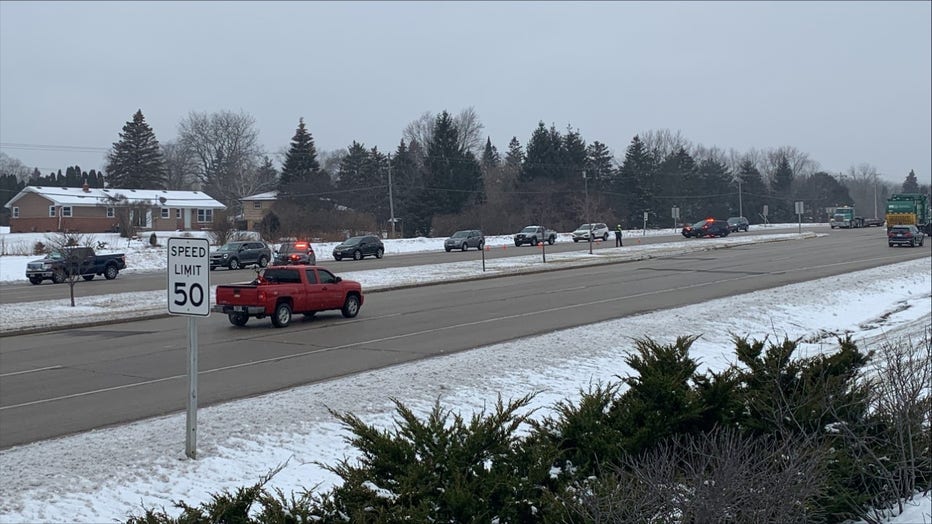 Crash on eastbound Capitol Drive near Pilgrim Road, Brookfield