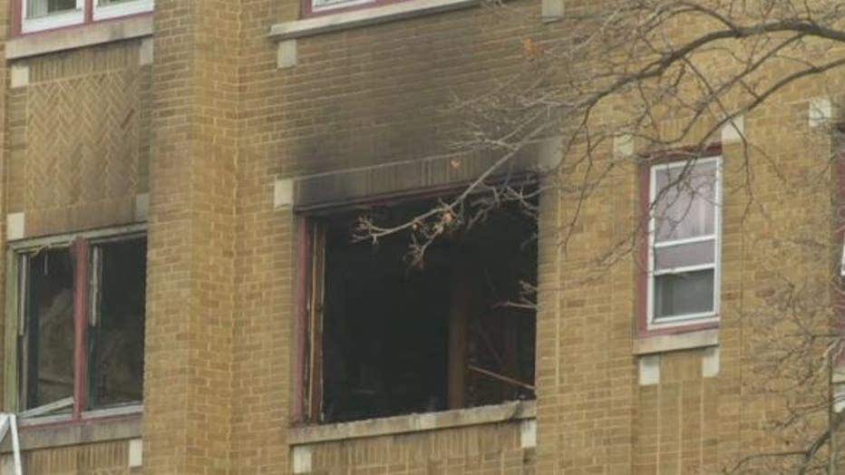 Apartment fire near 31st and Wisconsin, Milwaukee