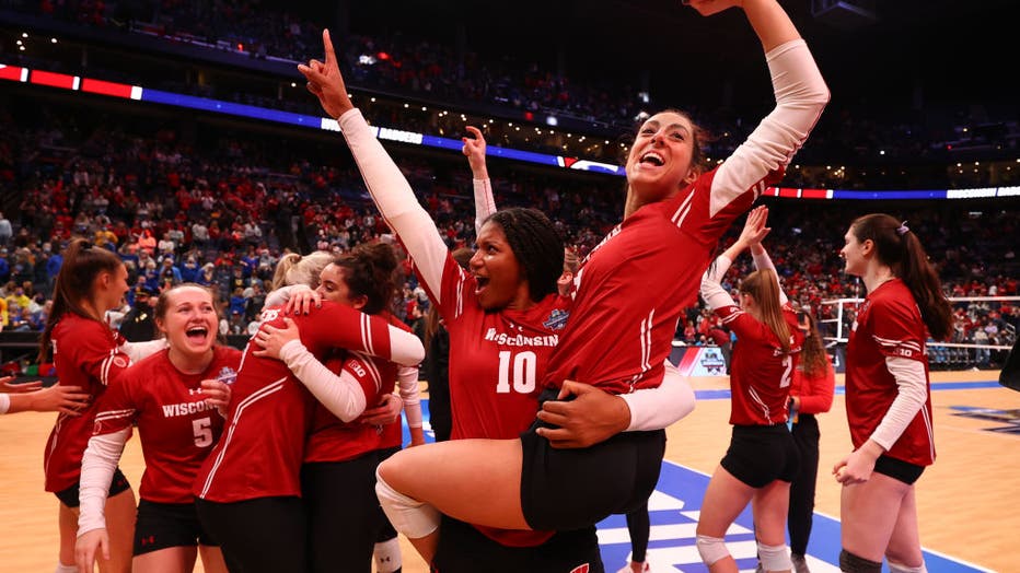 Wisconsin beats Nebraska for Badgers' first NCAA volleyball title