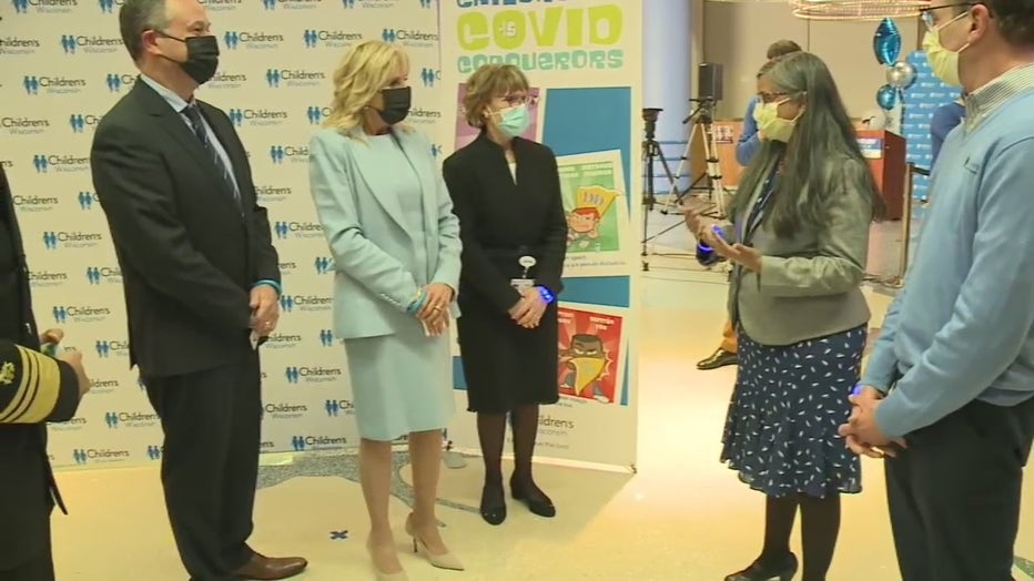 First Lady Jill Biden, Second Gentleman Doug Emhoff at Children's Wisconsin