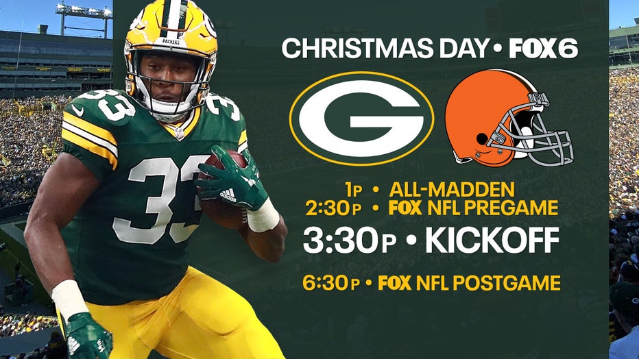 packers game on christmas