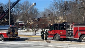 Elm Grove 2-alarm condo fire, partial roof collapse, no injuries