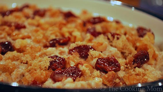 Oven baked oatmeal: recipe