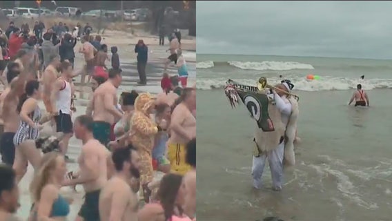 Bradford Beach Polar Plunge draws crowds to Milwaukee lakefront