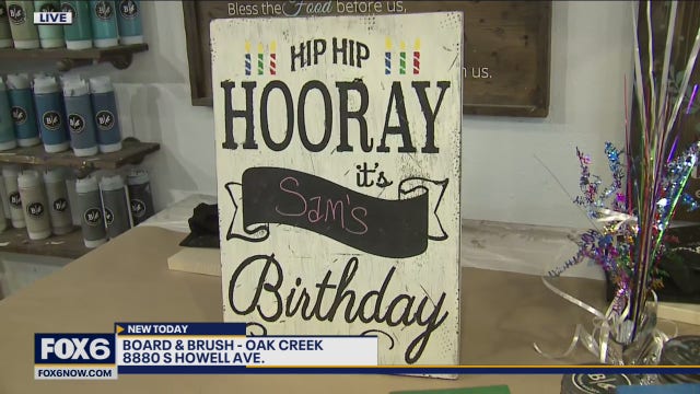 Board & Brush: DIY wood sign workshop