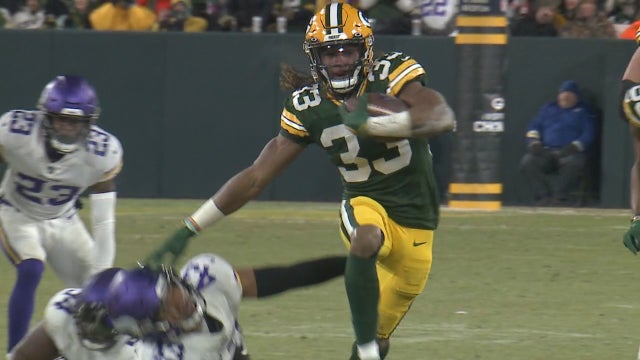 Packers RB Aaron Jones talks playoffs, resting and overalls