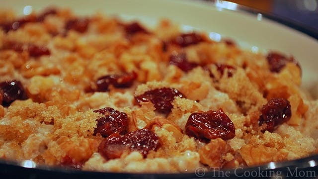 Oven baked oatmeal: recipe