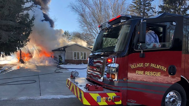 Palmyra fire: Roof partially collapsed, no injuries