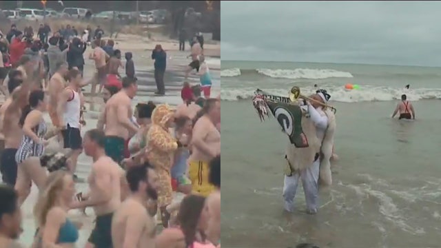 Bradford Beach Polar Plunge draws crowds to Milwaukee lakefront