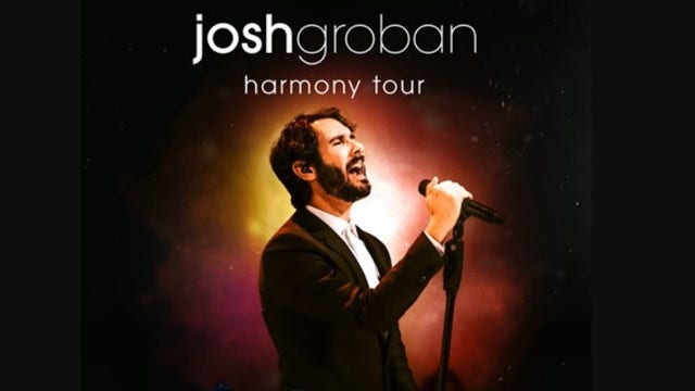 Josh Groban summer tour; Milwaukee date set for June 21