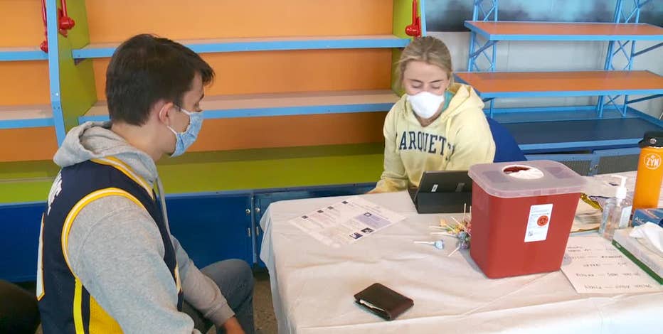 Fiserv Forum vaccine clinic; COVID, flu shots offered