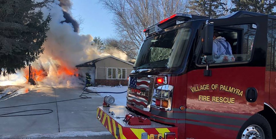 Palmyra fire: Roof partially collapsed, no injuries