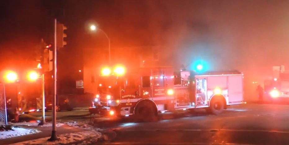 12th and Keefe building fire; Red Cross notified about 2 adults