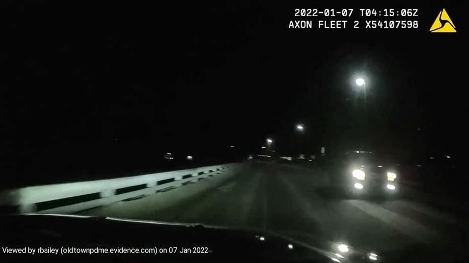 Maine officer avoids collision